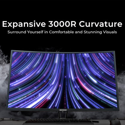 Deco Gear 39" Curved Widescreen Gaming Monitor | 2560x1440 | 1ms MPRT | 165 Hz | 16:9 | HDR400 | 4000:1 | 1 x HDMI | 1 x DisplayPort - Limited Black Edition