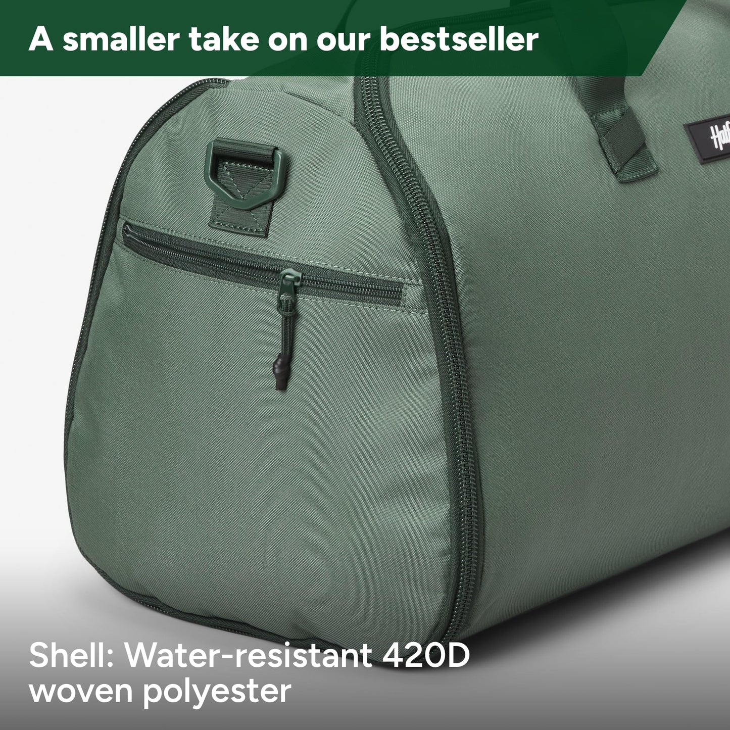 Halfday Convertible 2-in-1 Garment Duffel Weekender Bag 45L | Wrinkle-Free Travel, Hanging Suit Compartment, Shoe Pockets, Trolley Sleeve. Durable & Water-Resistant Carry-On, Hunter