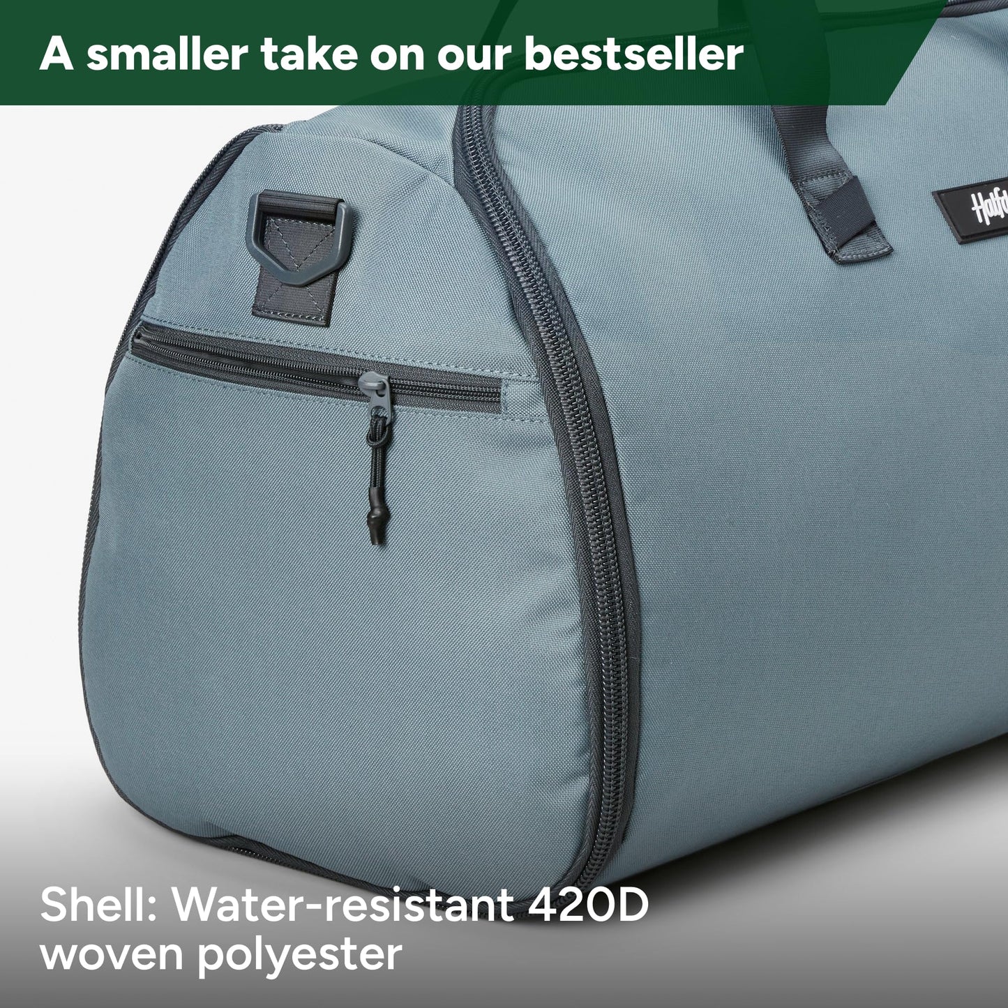 Halfday Convertible 2-in-1 Garment Duffel Weekender Bag 45L | Wrinkle-Free Travel, Hanging Suit Compartment, Shoe Pockets, Trolley Sleeve. Durable & Water-Resistant Carry-On, Hunter