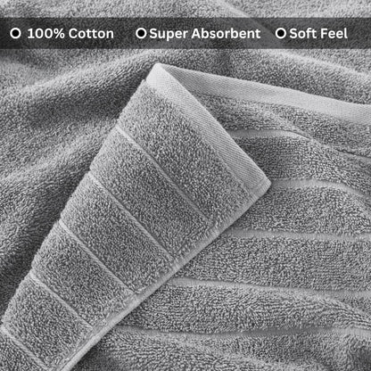 Casa Platino 100% Cotton 2 Pack Bath Towels (30"x60") - Ring Spun Cotton - Large Towels for Bathroom - Quick Drying, Highly Soft & Absorbent Shower Towel Set - Hotel & Spa Quality - White Towel Set