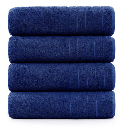 Casa Platino 100% Cotton 2 Pack Bath Towels (30"x60") - Ring Spun Cotton - Large Towels for Bathroom - Quick Drying, Highly Soft & Absorbent Shower Towel Set - Hotel & Spa Quality - White Towel Set