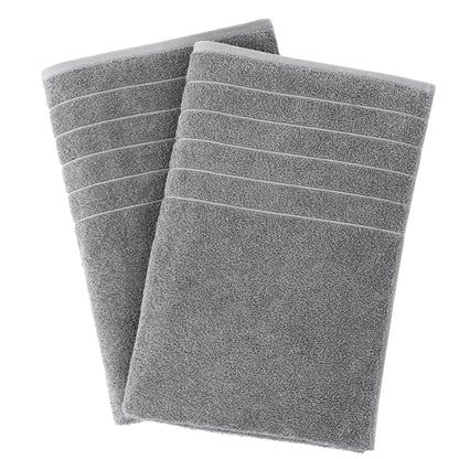 Casa Platino 100% Cotton 2 Pack Bath Towels (30"x60") - Ring Spun Cotton - Large Towels for Bathroom - Quick Drying, Highly Soft & Absorbent Shower Towel Set - Hotel & Spa Quality - White Towel Set