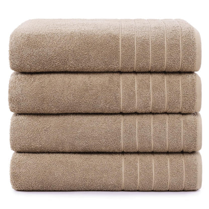 Casa Platino 100% Cotton 2 Pack Bath Towels (30"x60") - Ring Spun Cotton - Large Towels for Bathroom - Quick Drying, Highly Soft & Absorbent Shower Towel Set - Hotel & Spa Quality - White Towel Set