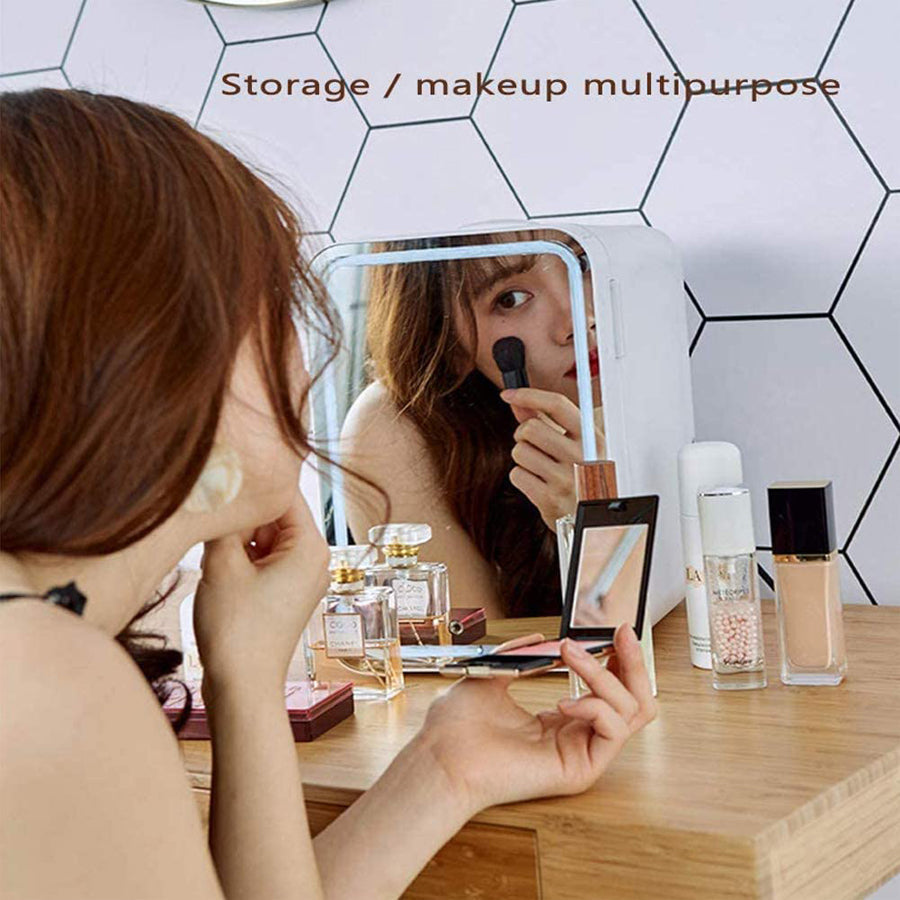 Portable Mini Makeup Fridge Cooler & Warmer for Skincare