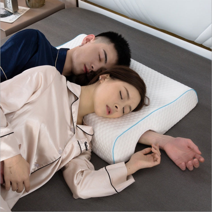 Couple Arm Tunnel Pillow – Memory Foam Cervical Neck & Cuddle Pillow | 8 Styles