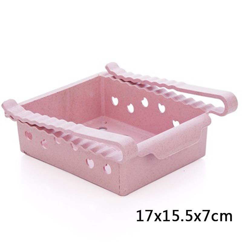 Hanging Plastic Refrigerator Shelf Storage Rack