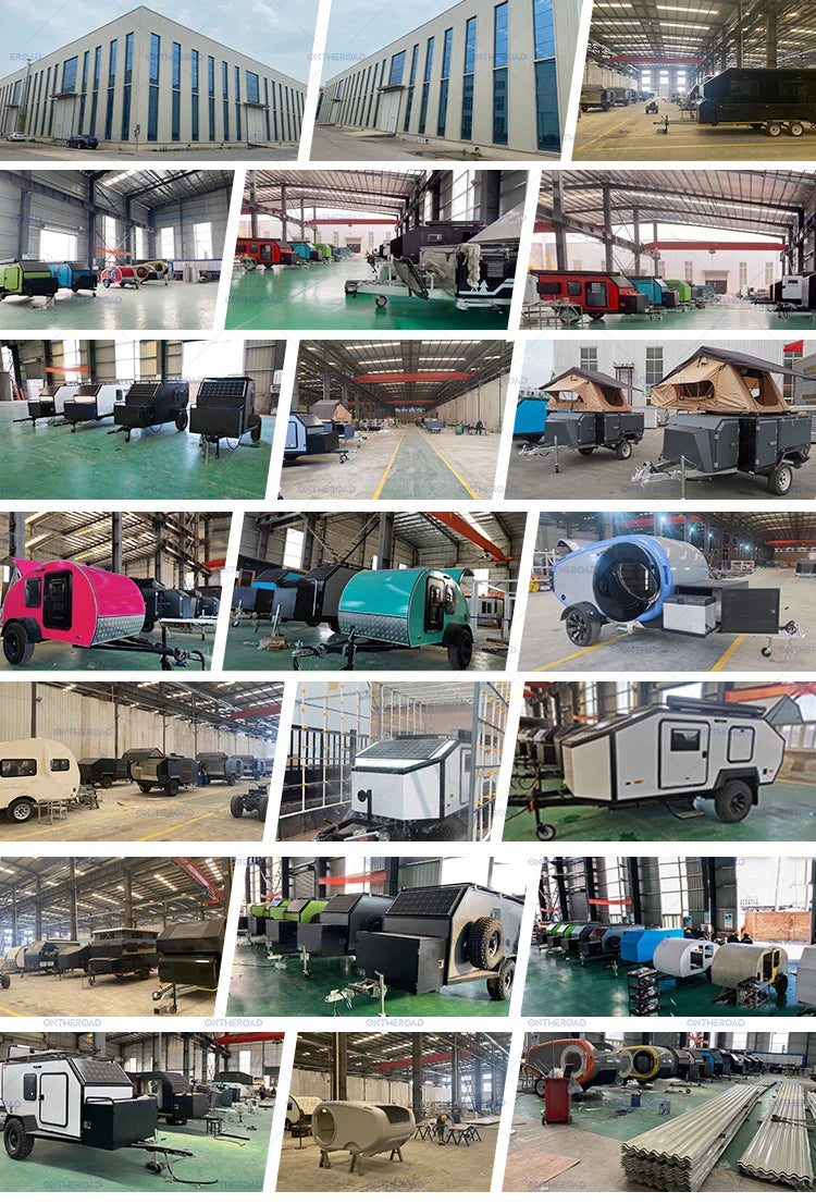 Travel Outdoor Camping Car Trunk Roof Top Tent Camper for Trailer with Hard Aluminum Shell Tents Camper Trailer