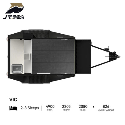 Factory Direct Supply Light Weight Camper Trailer Towing Aluminum Overland Travel Trailers Mini Rv