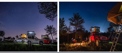 Folding Camping Truck Rooftop Tent 2-3 Person Large Hard Shell Car Roof Top Tent Outdoor Adventure