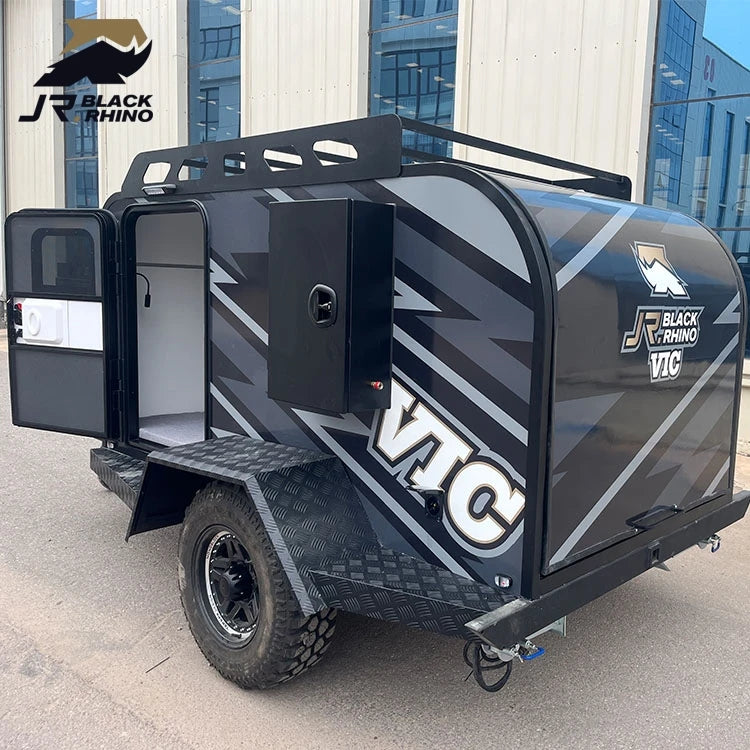 Factory Direct Supply Light Weight Camper Trailer Towing Aluminum Overland Travel Trailers Mini Rv