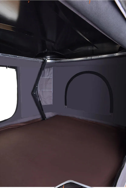 Folding Camping Truck Rooftop Tent 2-3 Person Large Hard Shell Car Roof Top Tent Outdoor Adventure