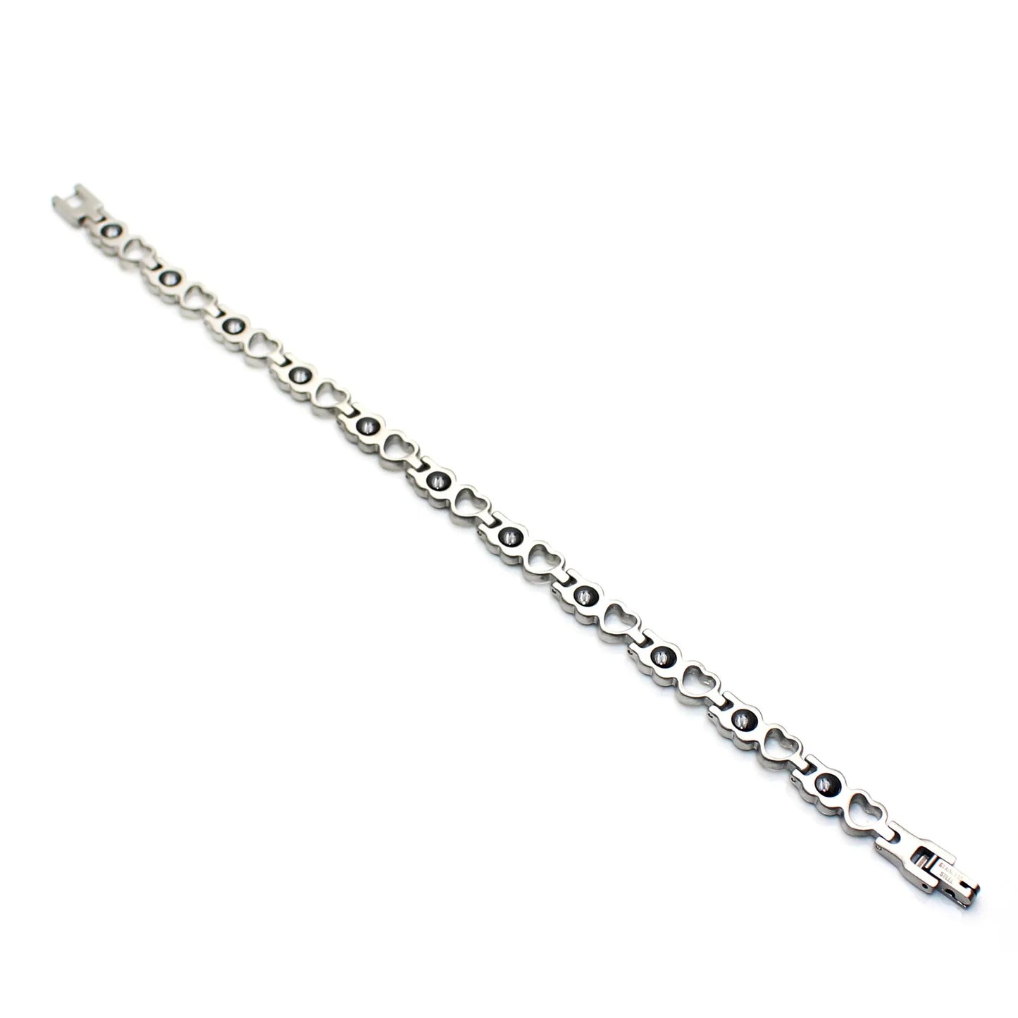 Fashion Magnetic Health Love Stainless Steel Classic Charm Bracelet Unisex Elega