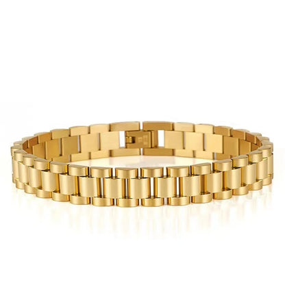 High Quality 15mm Wide Watchband Bangle Bracelets Titanium Stainless Steel Jewel