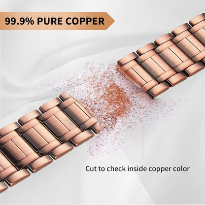 3x Magnetic Bracelet Soild 99.99% Copper Wristband Ultra Strength Magnets (3500