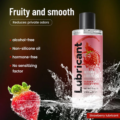 Fruit water-soluble lubricantion Water Based Gel Lubricats Sex intimate For Adults Men Women Gay body Sexy Strawberry fragrance