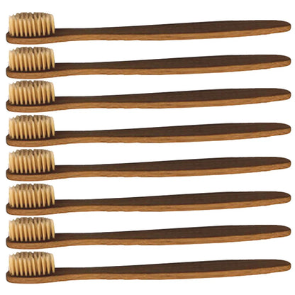 8pcs Bamboo Toothbrush Wooden Eco-Friendly Bristle Tooth Brushes For Sensitive G