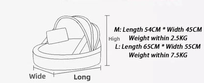 Indoor Dog Kennel Soft Playpen Booth Dogs Villa Luxury Small Dogs Cradle Beds Sleeping Teddy Large Doghouse Cat Pets Supplies