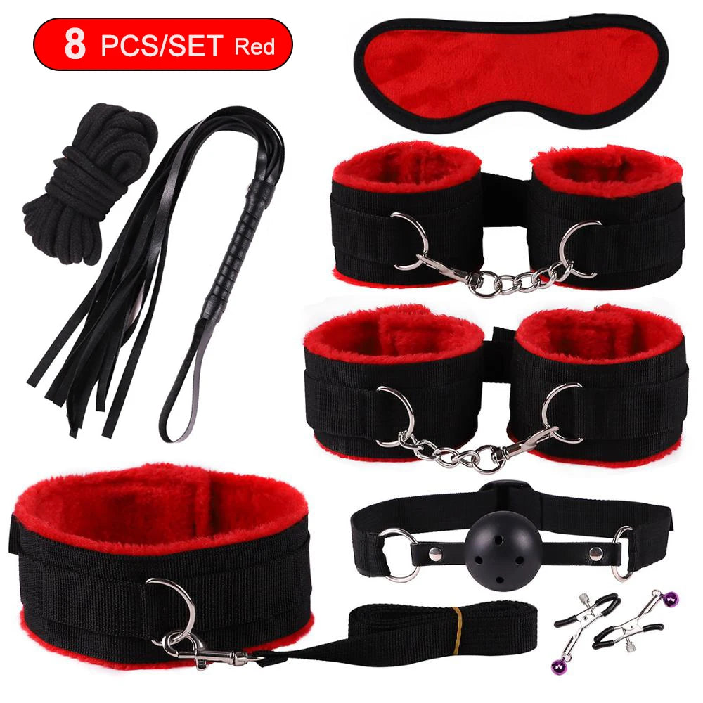 BDSM Kits Sex Bondage Vibrators Sex toys for Women Couples Adult 18 Handcuffs erotic accessories anal plug Dildo Sexy Toys Shop