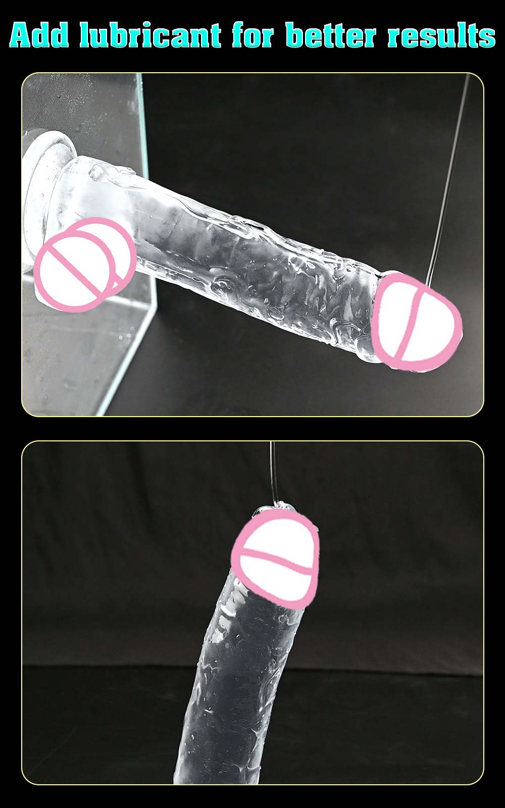 Soft Jelly Dildo Different Sizes Transparent Realistic Fake Dick Penis with Suction Cup G Spot Vagina Massage Sex Toy for Women