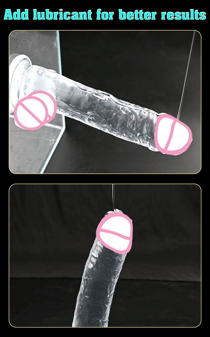 Soft Jelly Dildo Different Sizes Transparent Realistic Fake Dick Penis with Suction Cup G Spot Vagina Massage Sex Toy for Women