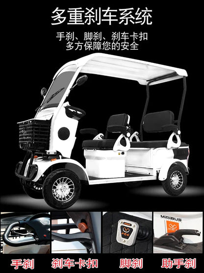 Small buses, electric scooters for the elderly, four-wheel pick-up and drop-off, children, electric vehicles for the disabled, s