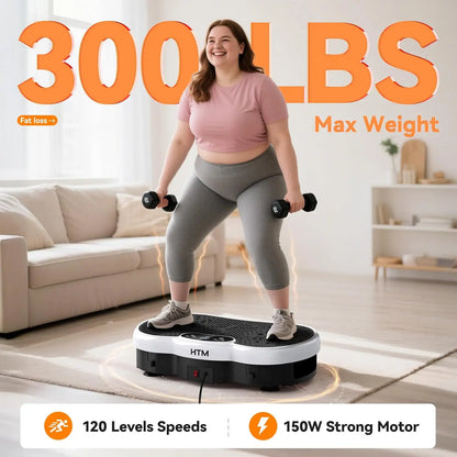 Whole Body Fitness Massage Calorie Counter Vibration Plate 120 Speed Levels Professional Machine for Effortless Body Sculpting
