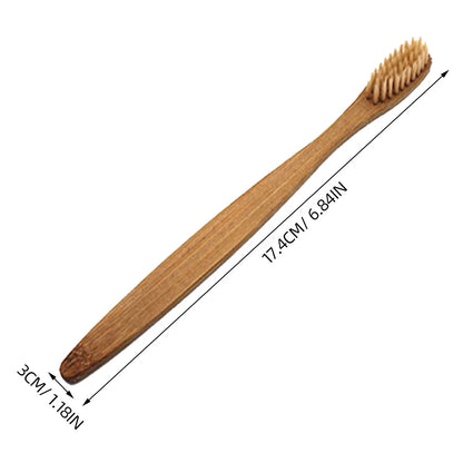 8pcs Bamboo Toothbrush Wooden Eco-Friendly Bristle Tooth Brushes For Sensitive G