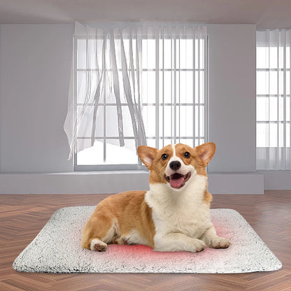 Self-Warming Cat Bed Pad Self-Heating Thermal Cat Dog Bed Mat Washable Pet Sleeping Mat Comfortable for Indoor Cats & Small Dogs