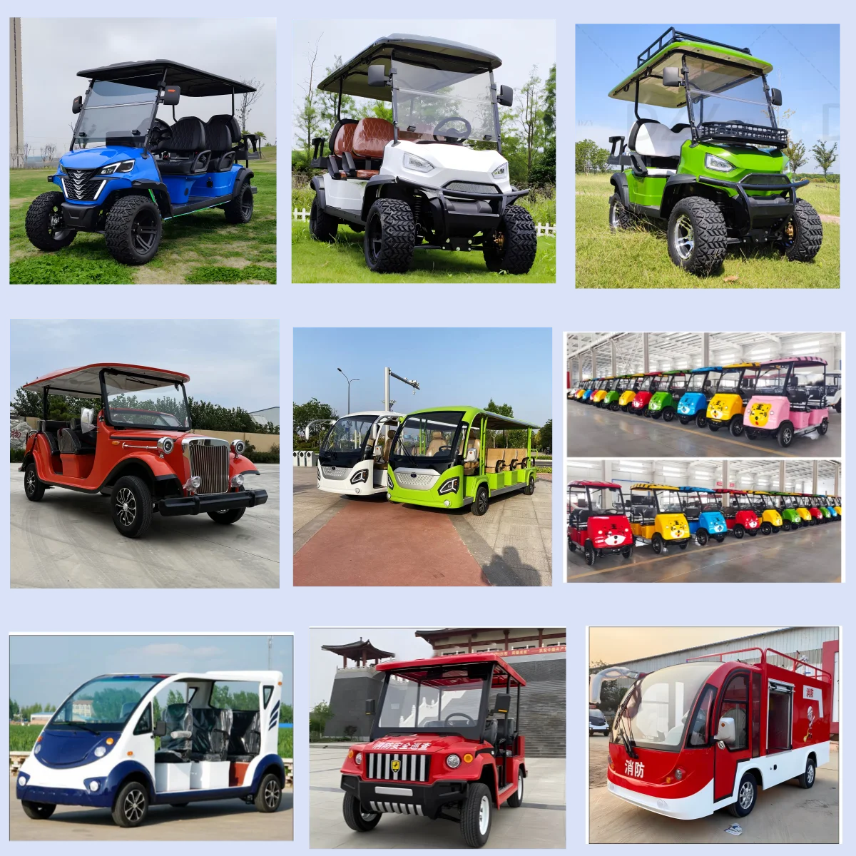 Cheap Chinese Golf Carts for Sale Electric Lithium 72V Battery 6 Seater Car Price Buggy 4 Seater Cars China Prices