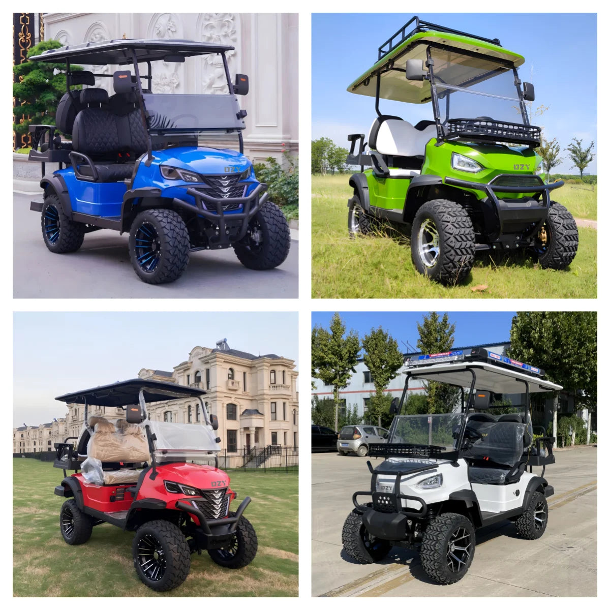 Cheap Chinese Golf Carts for Sale Electric Lithium 72V Battery 6 Seater Car Price Buggy 4 Seater Cars China Prices