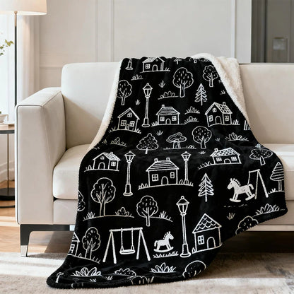 DIY Coloring Washable Fleece Throw Blanket, a Soft and Cozy Art Project Suitable for Both Kids and Adults