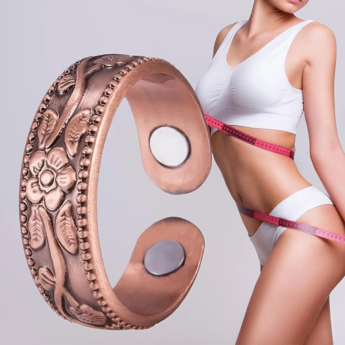 6mm Men Women Magnetic Rings Finger Ring Comfortable Copper Jewelry Vintage For Wedding Parties Adults Special Pain Relief