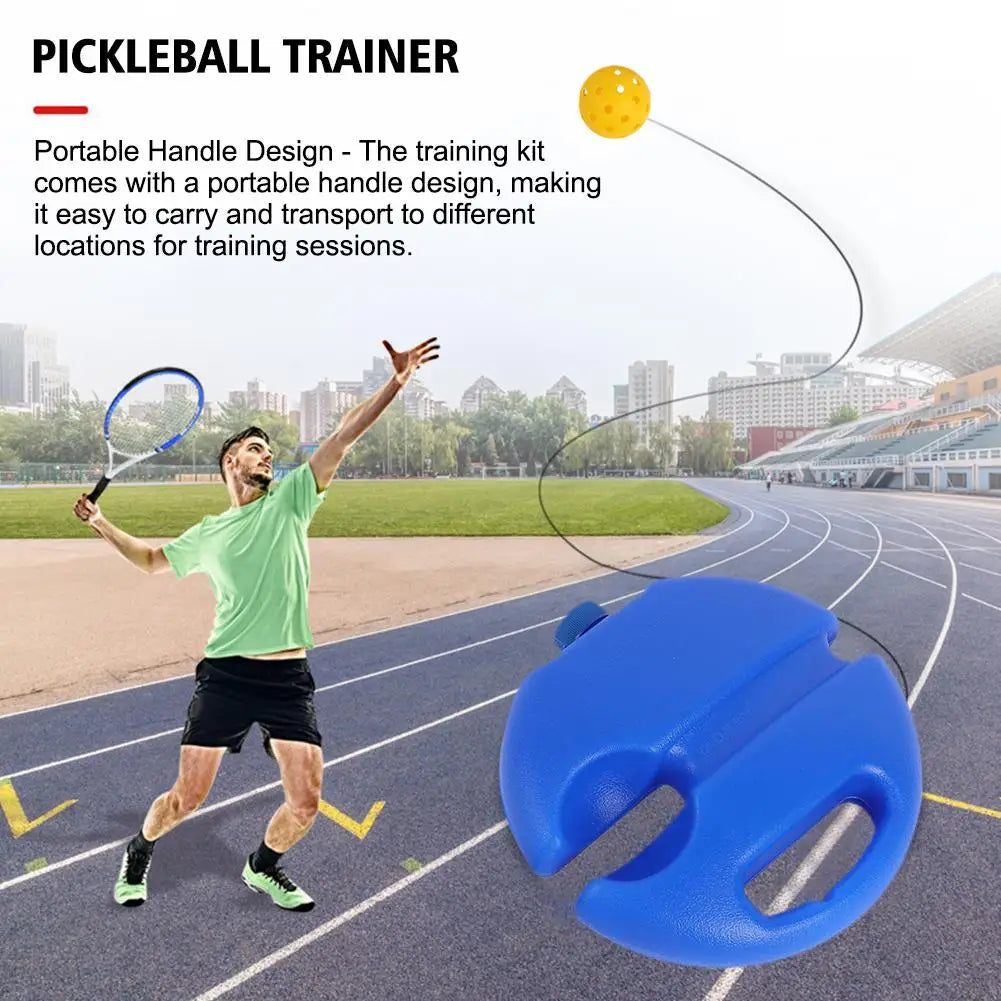 Portable Solo Tennis Trainer Rebound Tennis Ball with String Rope Self Tennis Practice Training Tool for Adults Kids Beginners