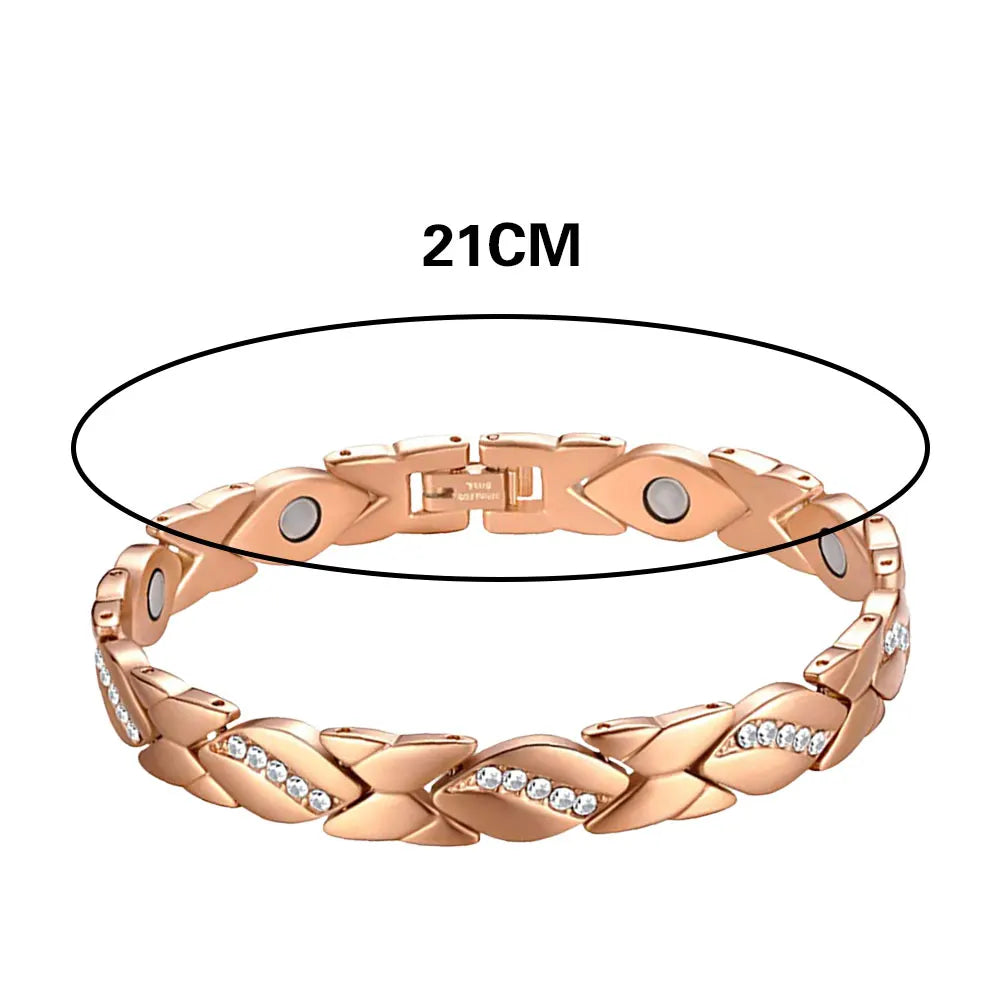 Leaves Magnetic Bracelet with 3500 Gauss Magnets Magnetic Therapy Bracelet Pure