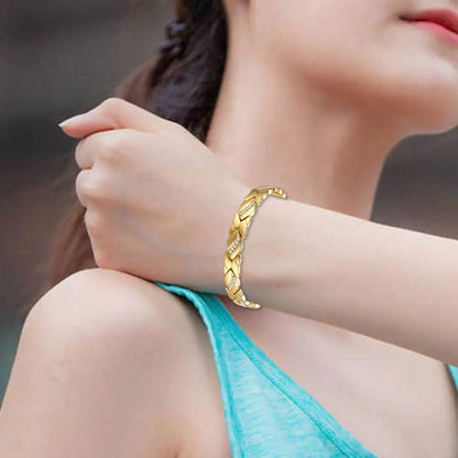 Leaves Magnetic Bracelet with 3500 Gauss Magnets Magnetic Therapy Bracelet Pure