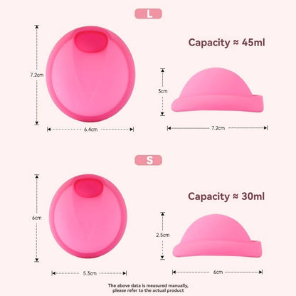 Soft Silicone Lady Cup Reusable certified Disc Accessories Disk With Storage bag Kit Women Health Care Feminine Hygiene