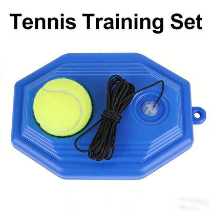 Solo Tennis Trainer Rebound Ball Self Practice Training Tool With Rope Tennis Equipment For Beginner Adult Training Set