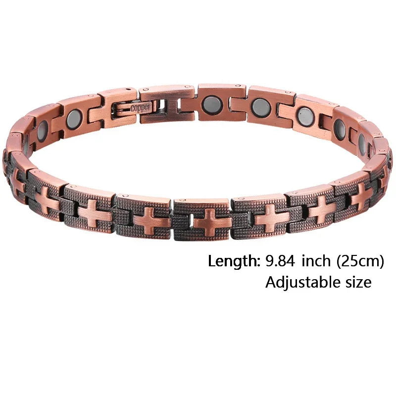 Women Magnetic Therapy Anklets 99.9% Pure Solid Copper 3500 Gauss Magnets Ankle