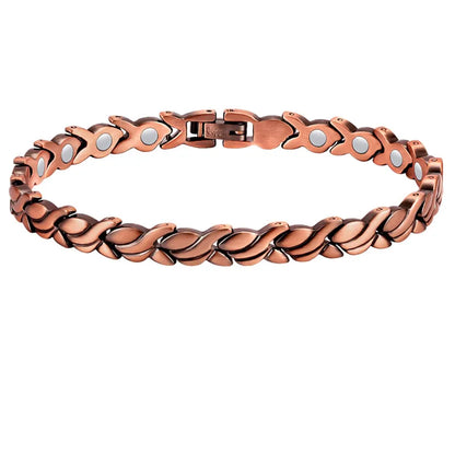 Womens Magnetic Therapy Anklets 99.9% Pure Solid Copper 3500 Gauss Magnets Ankle