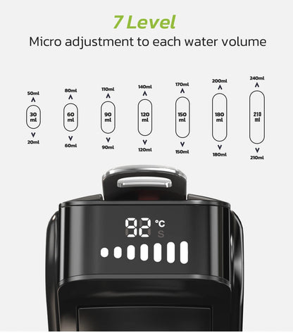 HiBREW 6in1 Capsule Coffee Machine Hot/Cold Multiple Espresso Cafetera Cappuccino Coffee Maker Dolce Gusto Nespresso Powder H1B