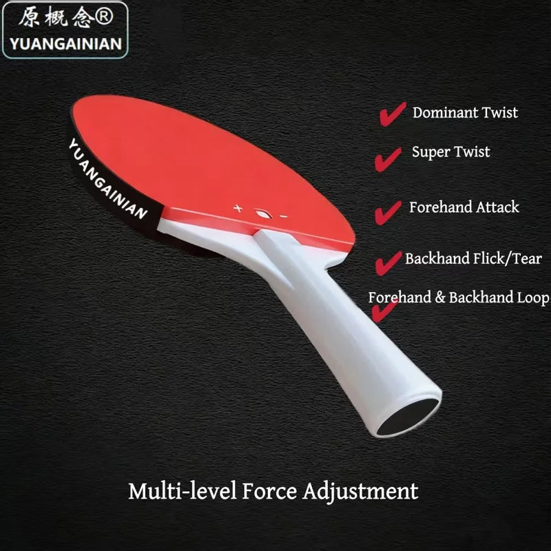 Table Tennis Solo Swing & Power Training Racket-Reverse Spin Explosive Force Trainer