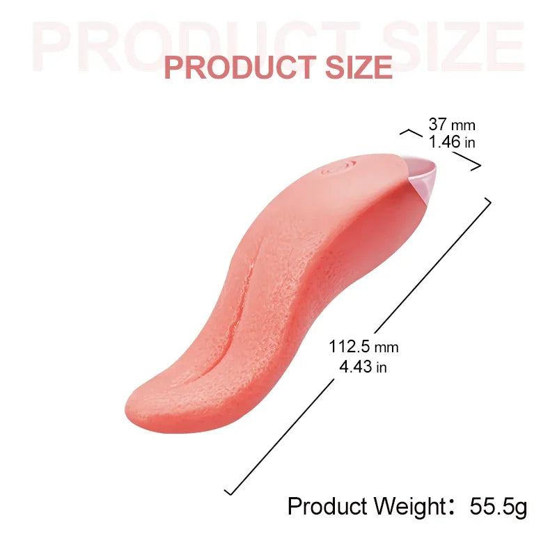 Heating Tongue Licking Vibrator G spot Clitoral Stimulator Mini Clit Sex Toys for Women Rechargeable Nipple Female Masturbator