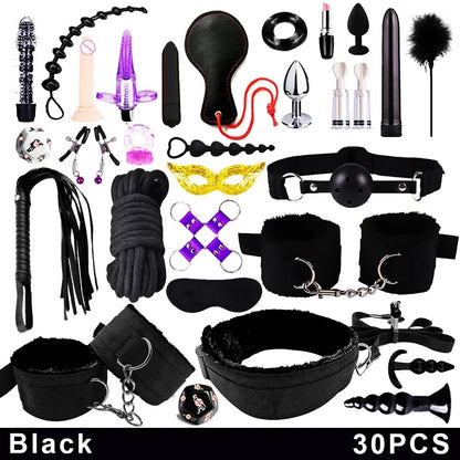 BDSM Kits Sex Bondage Vibrators Sex toys for Women Couples Adult 18 Handcuffs erotic accessories anal plug Dildo Sexy Toys Shop
