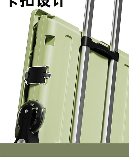 Folding Shopping Cart Household Multi-functional Mobile Shopping Cart Camping Storage Plastic Large-capacity Shopping Cart