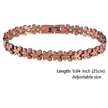 Women Magnetic Therapy Anklets 99.9% Pure Solid Copper 3500 Gauss Magnets Ankle