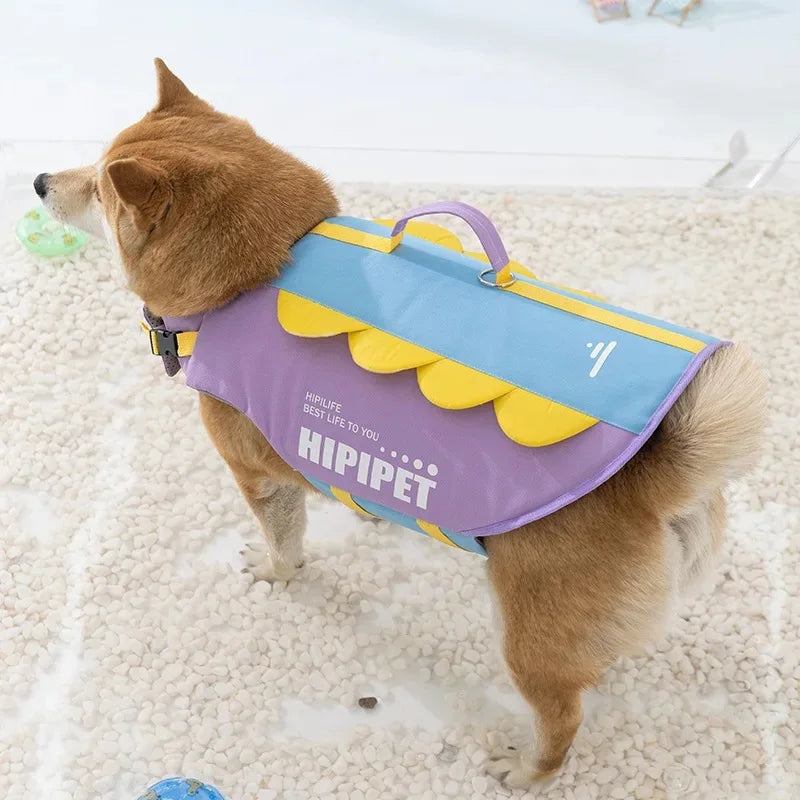 Dog Life Jacket Portable Summer Strong Buoyancy Dog Swimsuit Breathable Dog Coats and Jackets Quick Drying Pet Products