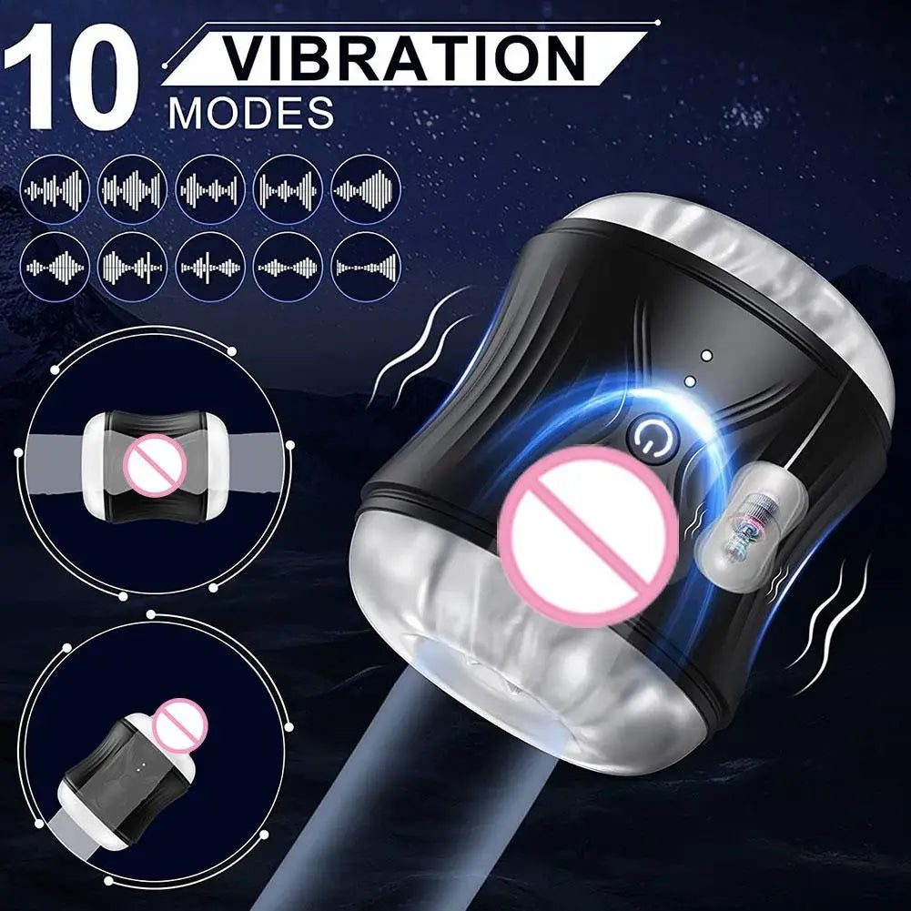 Stylish Electric Male Intimate Trainer, Strong Vibration Massage Stimulator New Design Adult Wellness Accessory