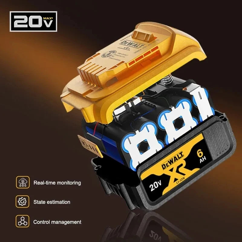 DeWalt 20V Replacement Battery – 2Ah, 5Ah, 6Ah & 9Ah Li-Ion | Compatible with DCB200, DCB205, DCD & DCF Series