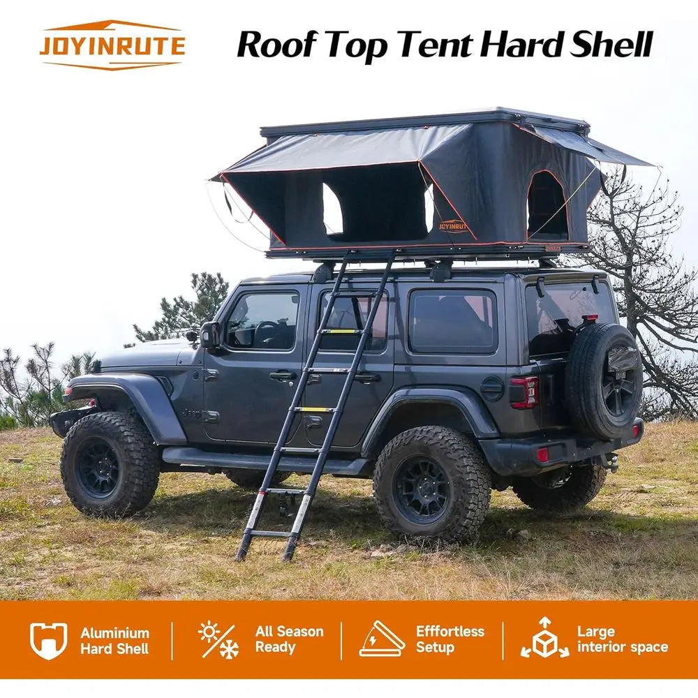 2-Person Winter Insulated Hard Shell Rooftop Tent for Camping, Trucks, Vans, and SUVs