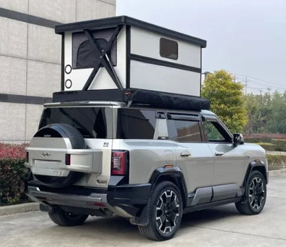 Aluminium Alloy Waterproof Rooftop Tent for Outdoor Camping SUV Car Roof Racks 2-3 People Capacity Hard Shell Top Roof
